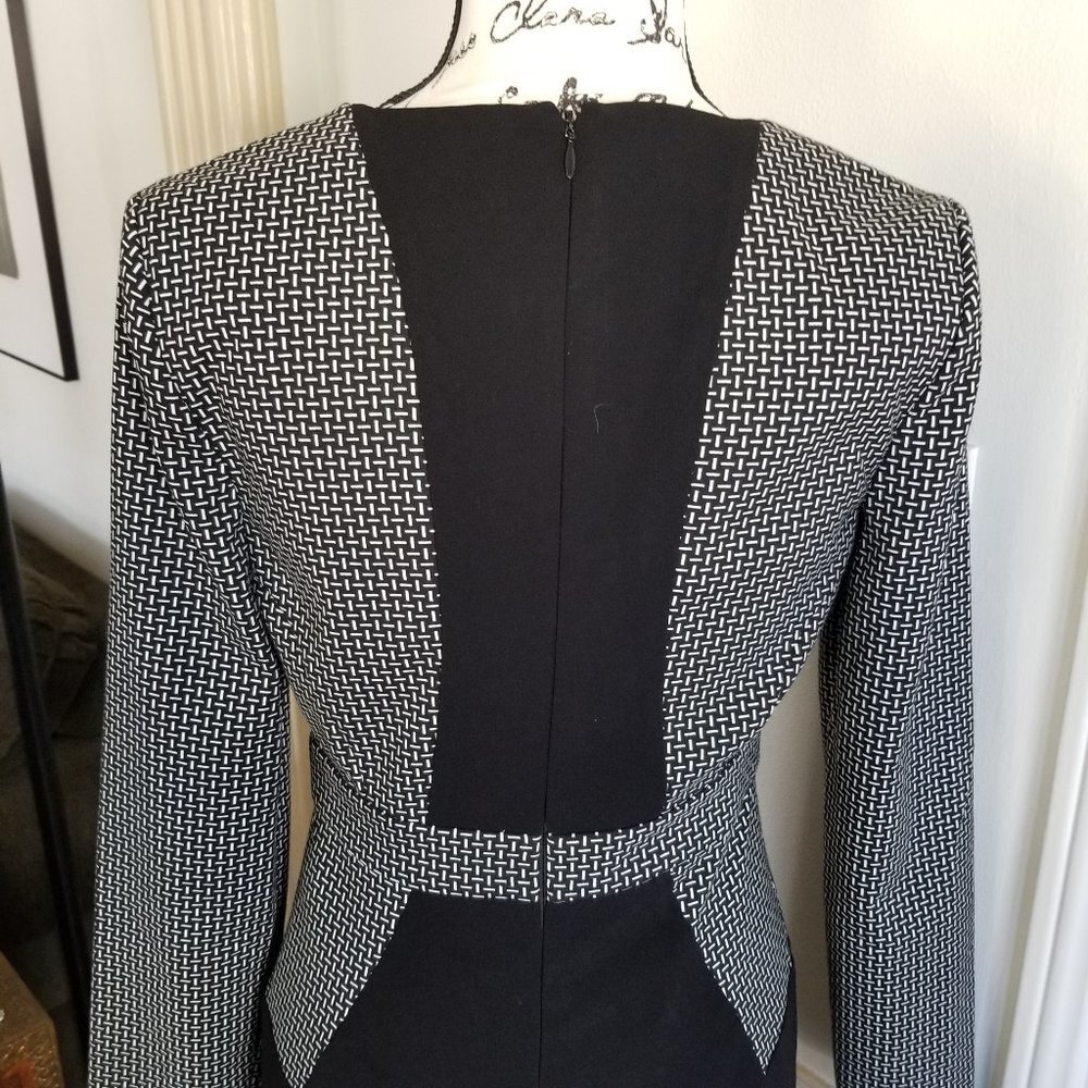 Diane Von Furstenberg Black & White Sheath Dress - Picture 7 of 12